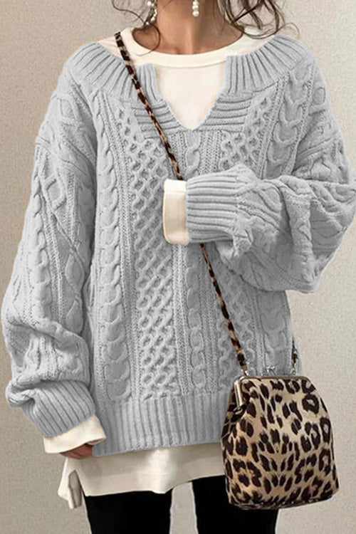 Marine™ | Pull avec col en V