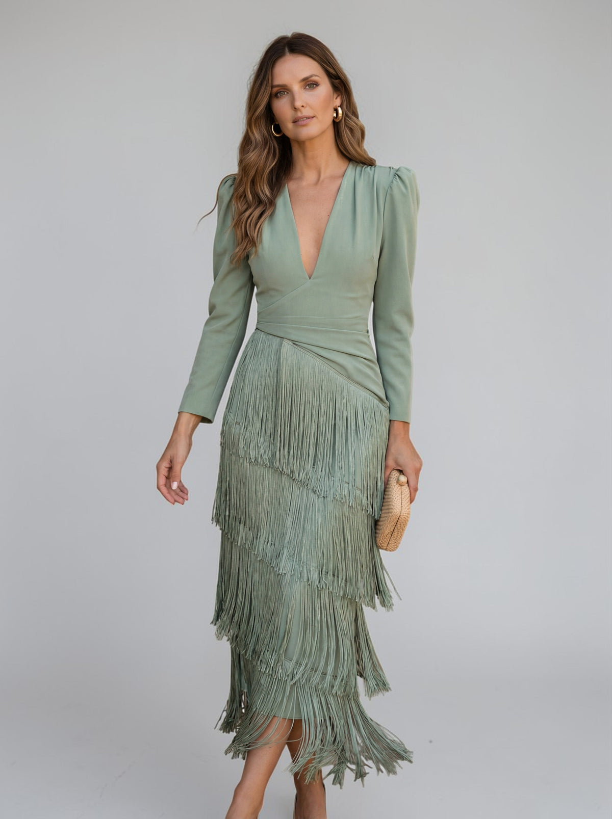 Sofia | Robe élégante à franges