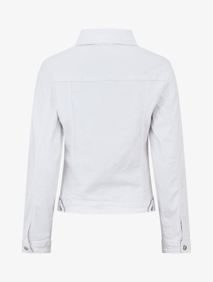 Veste en jean droite - Blanc