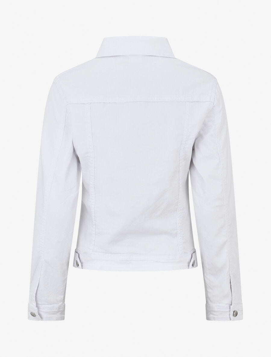 Veste en jean droite - Blanc