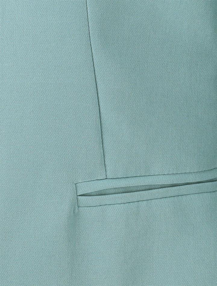 Veste droite à épaulettes - Vert d'eau