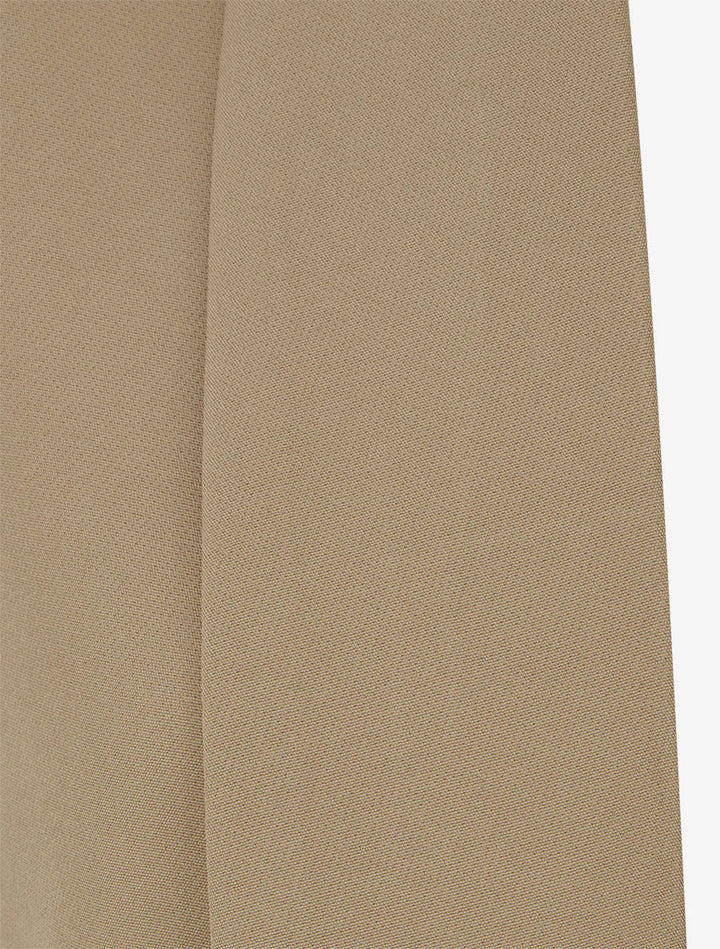 Blazer uni à manches froncées - Taupe
