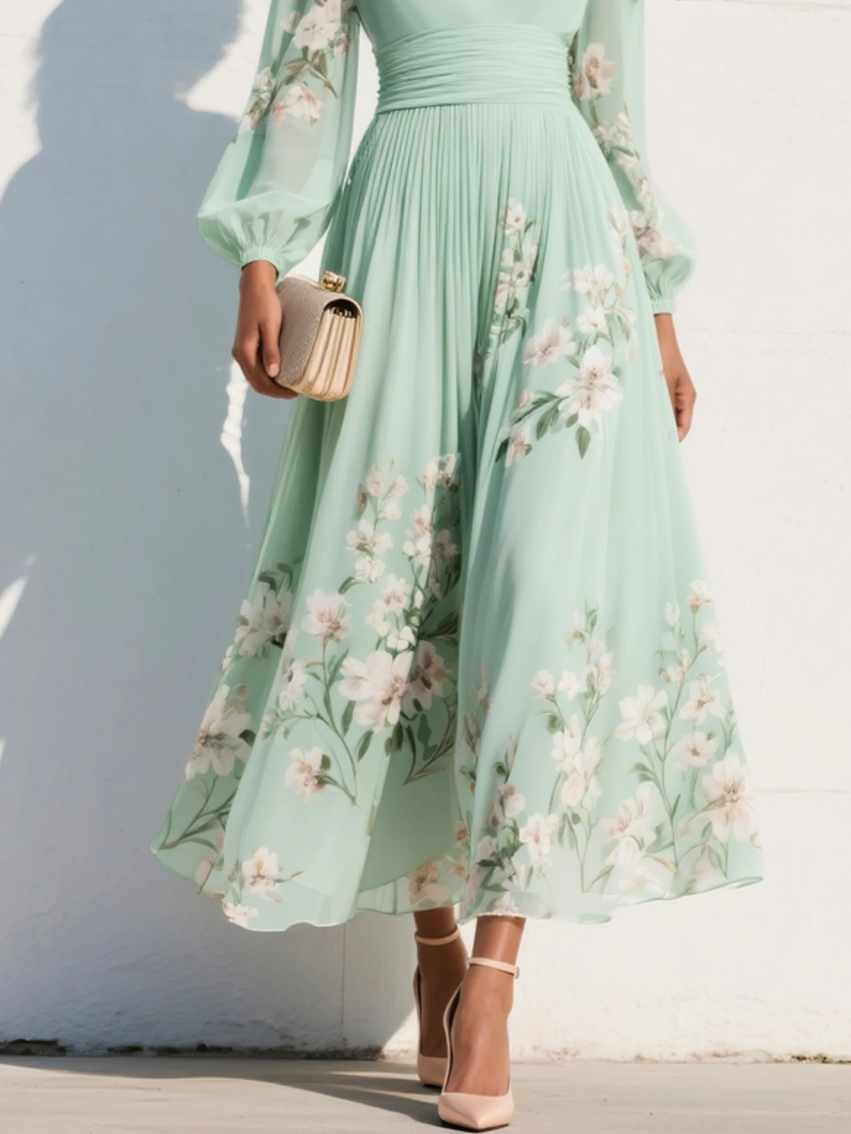Odelia™ | Robe Midi à Fleurs
