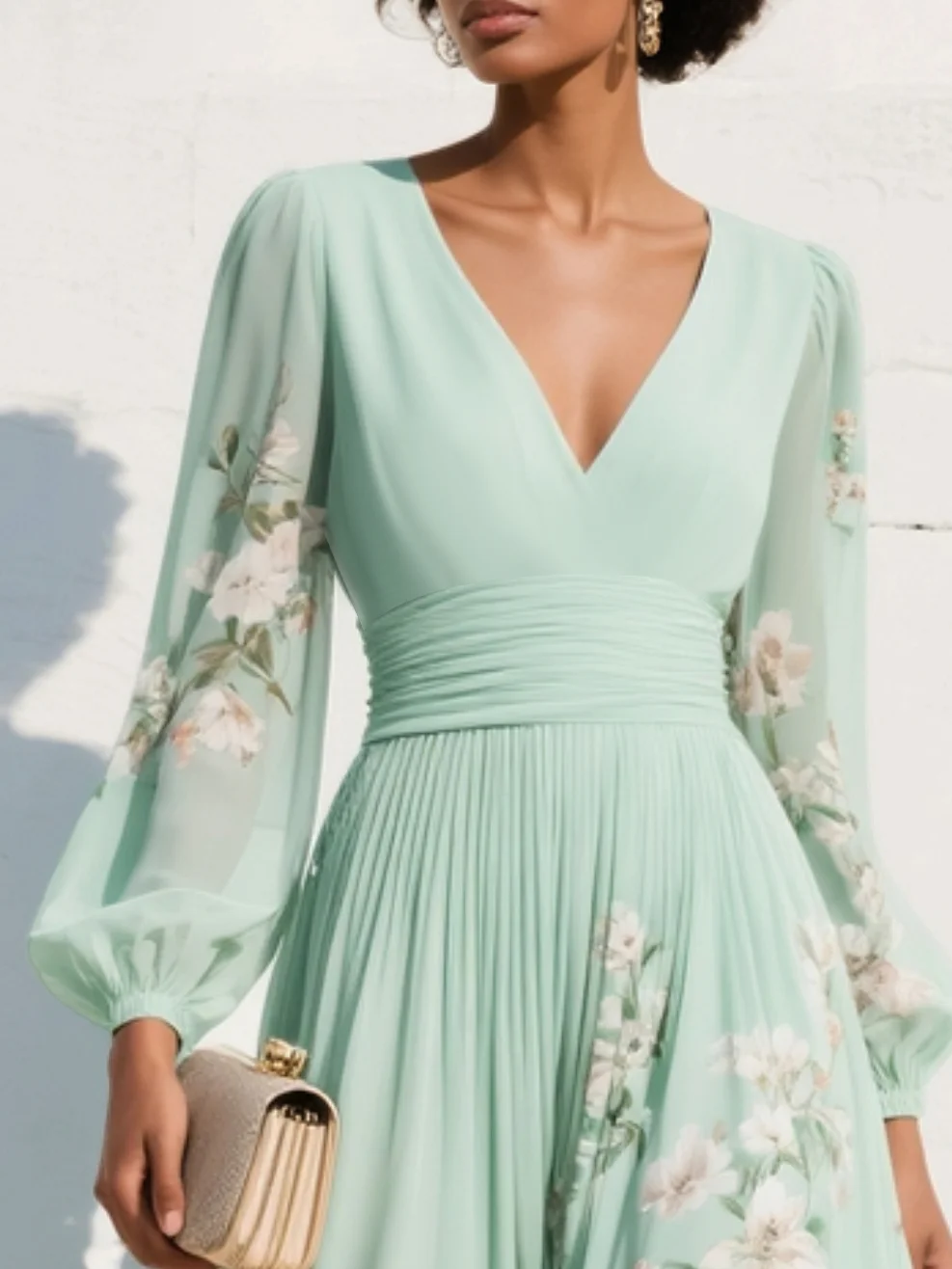 Odelia™ | Robe Midi à Fleurs