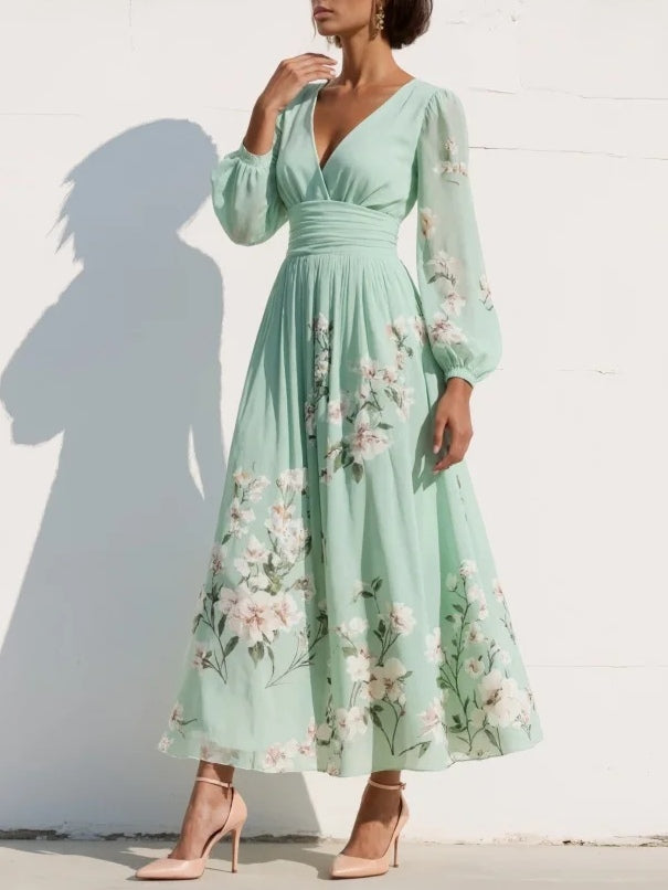 Odelia™ | Robe Midi à Fleurs