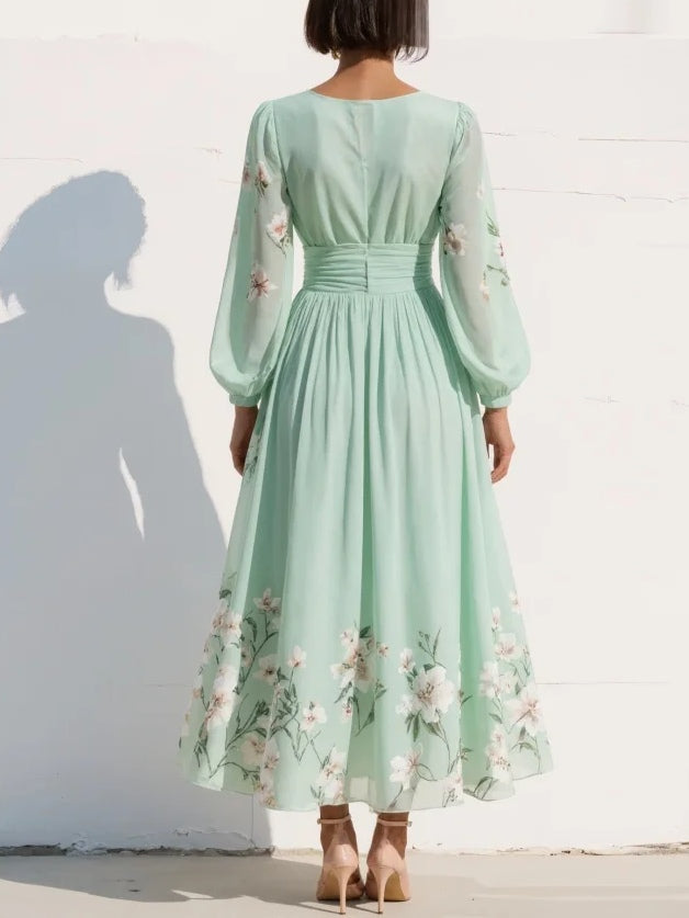 Odelia™ | Robe Midi à Fleurs