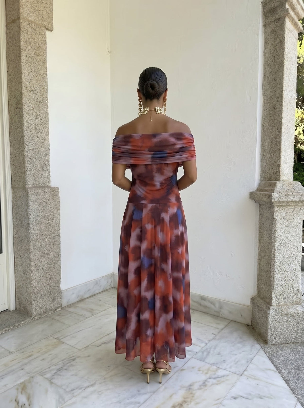 Solène | Robe élégant, bustier drapée minimaliste