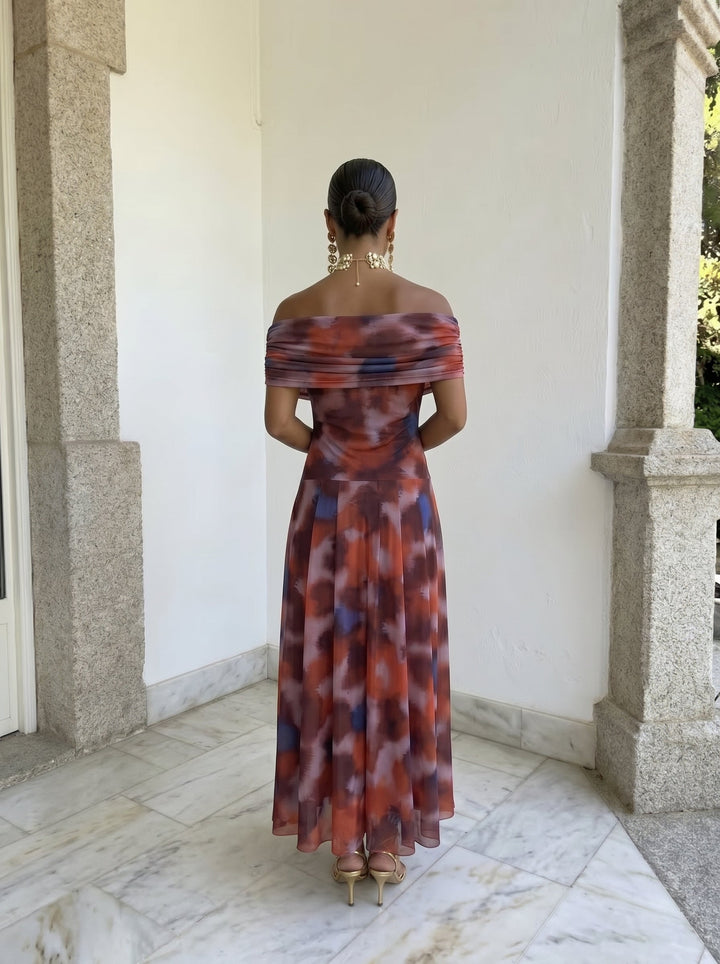 Solène | Robe élégant, bustier drapée minimaliste