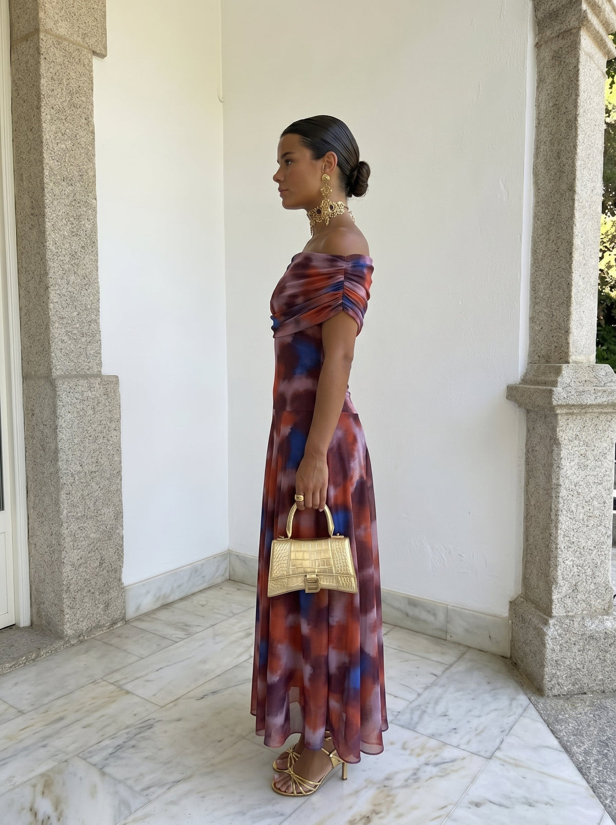 Solène | Robe élégant, bustier drapée minimaliste