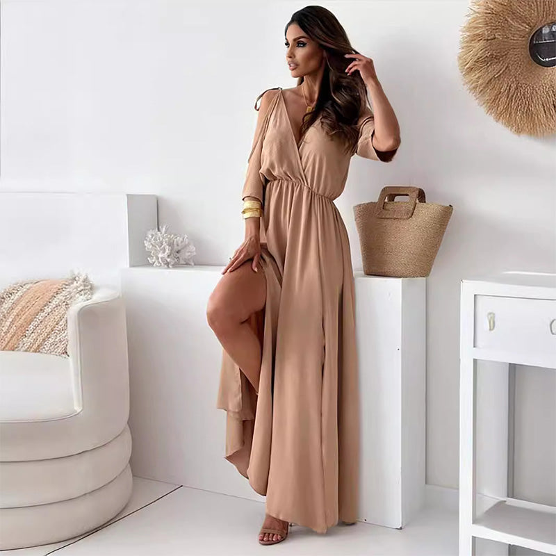 Olivia™ | Robe longue élégante avec fente