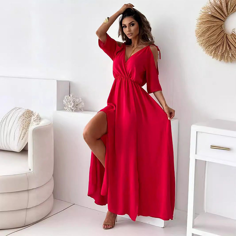 Olivia™ | Robe longue élégante avec fente