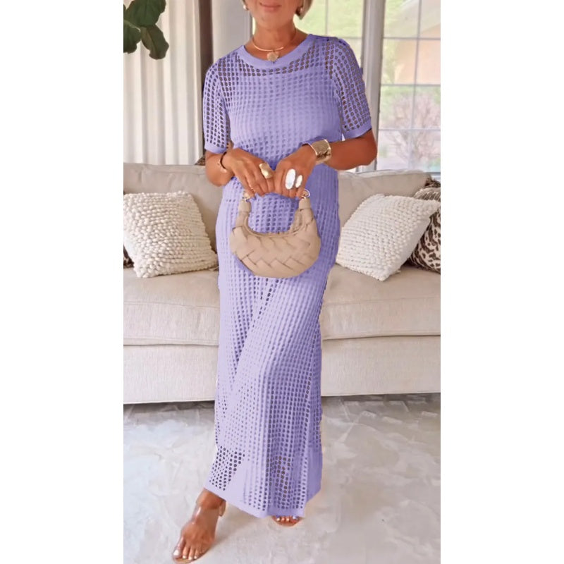 Bethany™ | Robe longue maxi ajourée + robe intérieure offerte