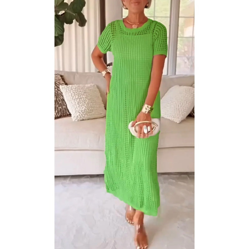 Bethany™ | Robe longue maxi ajourée + robe intérieure offerte